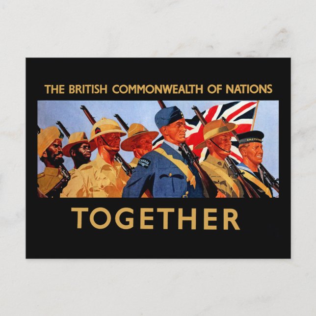 Carte Postale Ensemble ~ Le Commonwealth britannique des Nations (Devant)