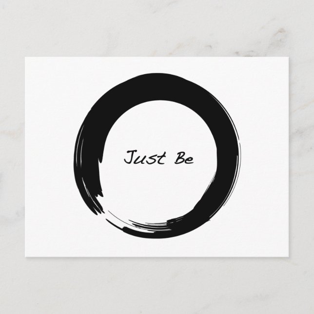 Carte Postale Enso avec Just Be (Devant)