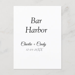 Carte Postale enterrement de vie de jeune fille à Bar Harbor dem