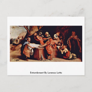 Carte Postale Entombe De Lorenzo Lotto