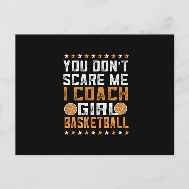 Carte Postale Entraîneur De Basketball Pour Filles | Amateur de  (Devant)