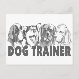 Carte Postale Entraîneur de chiens