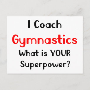 Carte Postale entraîneur de gymnastique