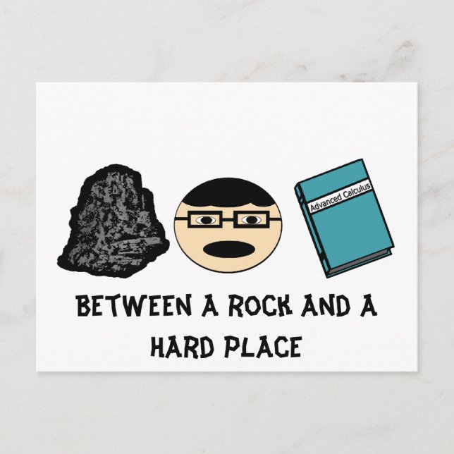 Carte Postale Entre le Rock et la Hard Place Postcard (Devant)