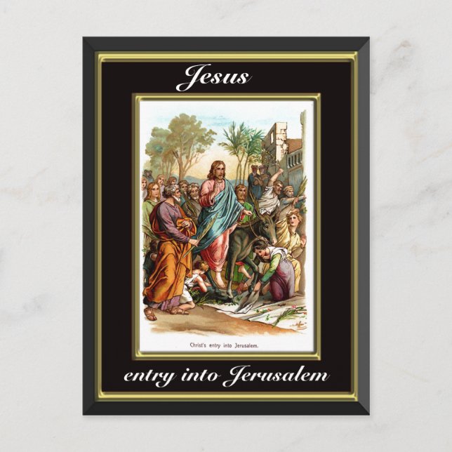 Carte Postale Entrée de Jésus à Jérusalem (Devant)