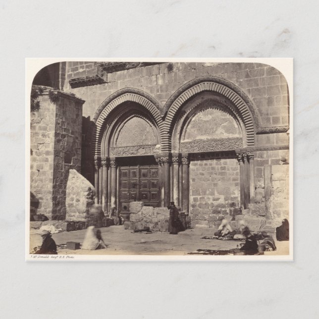 Carte Postale Entrée de l'église du Saint Sépulcre (Devant)