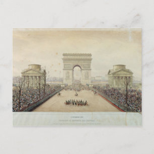 Carte Postale Entrée de Napoléon III à Paris
