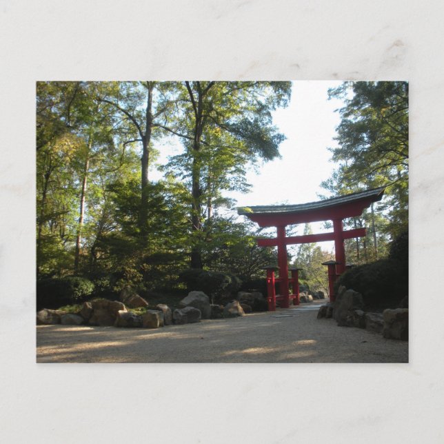Carte Postale Entrée des Jardins Japonais (Devant)
