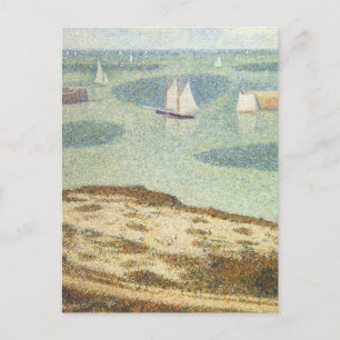 Carte Postale Entrée du port par Georges Seurat, Art Vintage