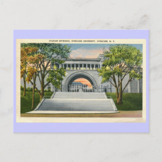 Carte Postale Entrée du Stade vintage Université Syracuse