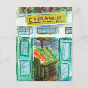Carte postale Entrée Marché (Marché Pike Place)