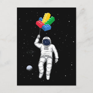 Carte Postale Entrepreneur principal astronaute, Blocs de constr