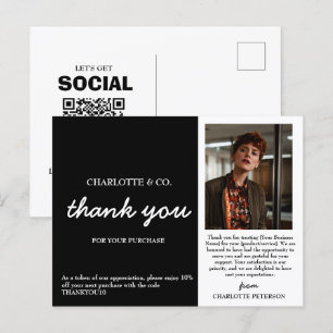 Carte Postale Entreprise de photos personnalisées remerciements