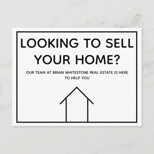 Carte Postale Entreprise immobilière personnalisée Marketing min (Devant)