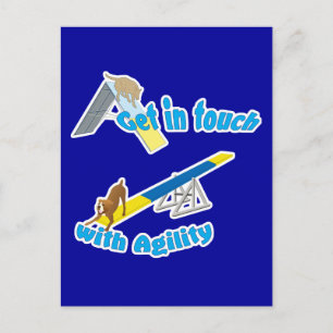 Carte Postale Entrez en contact avec l'agilité