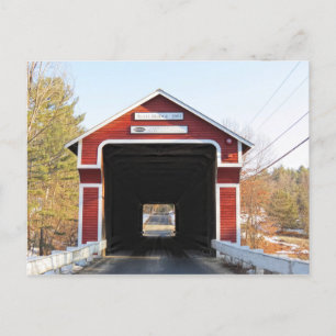 Carte Postale Entrez le pont couvert par l'ardoise