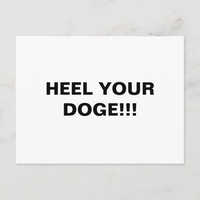 CARTE POSTALE ENTREZ VOTRE DOGE ! ! ! (Devant)