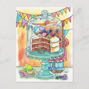 Carte Postale Envie de gâteau