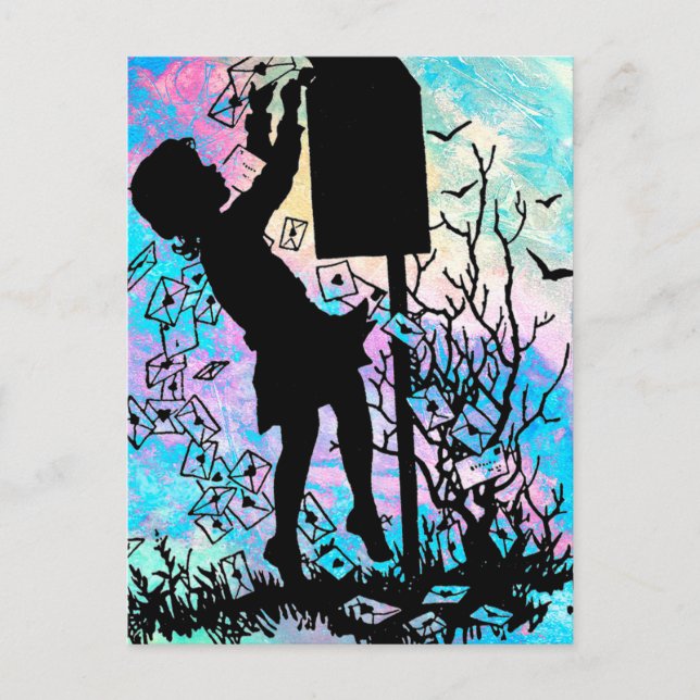 CARTE POSTALE ENVOYER L'AMOUR PAR COURRIER SNAIL! (Devant)