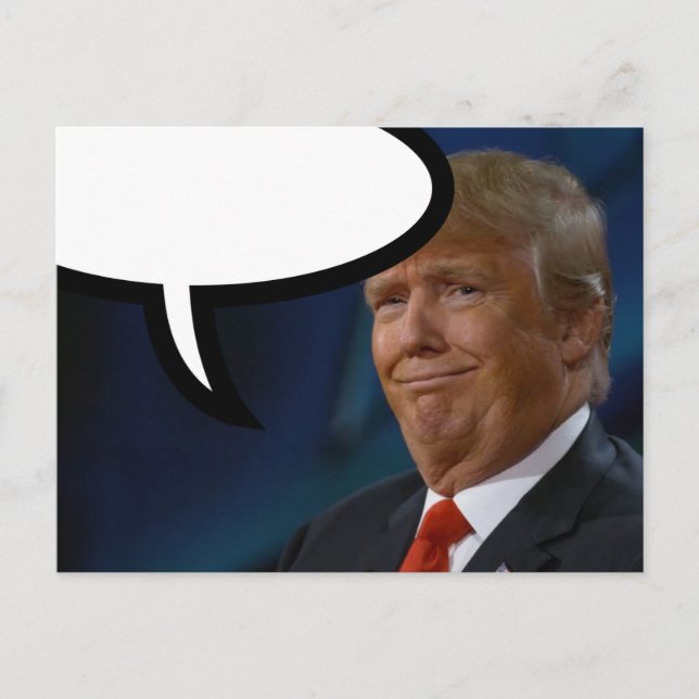 Carte Postale Envoyez votre propre message #TheIdesOfTrump (Devant)