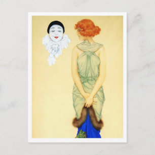 Carte Postale Envy - de la série d'amour de Pierrot