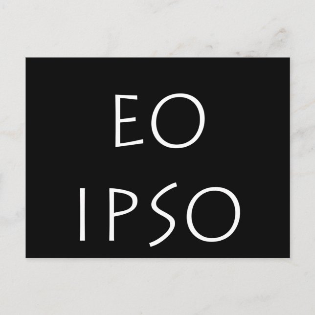 Carte Postale Eo Ipso (Devant)