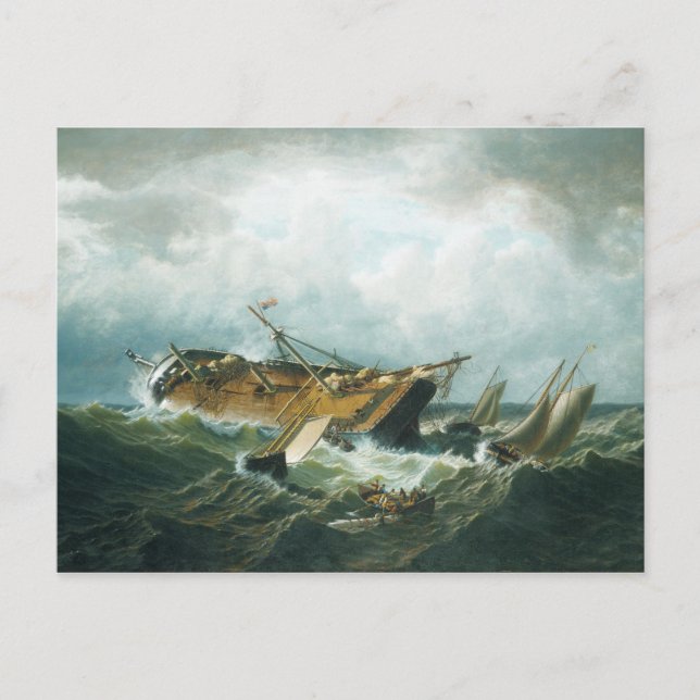 Carte Postale Épave Au Large De Nantucket (Devant)