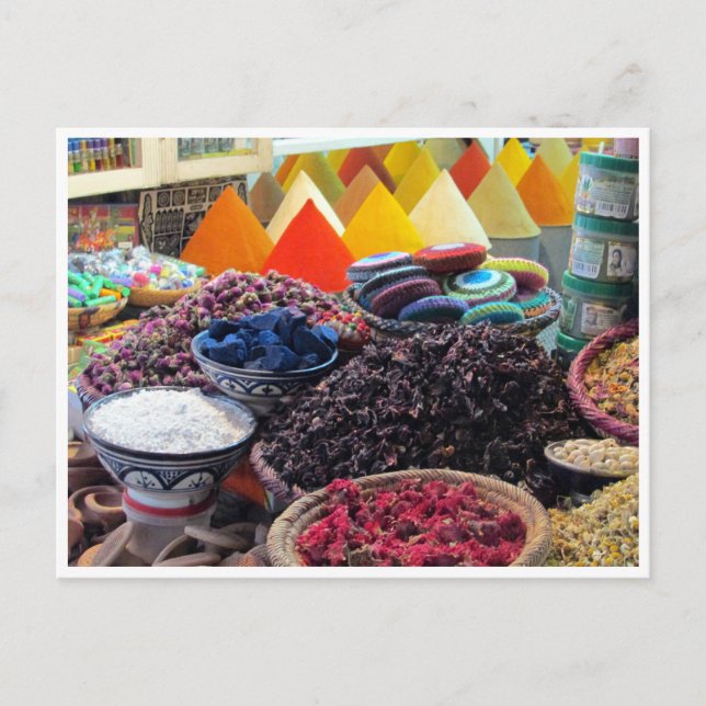 Carte Postale épices de Marrakech (Devant)