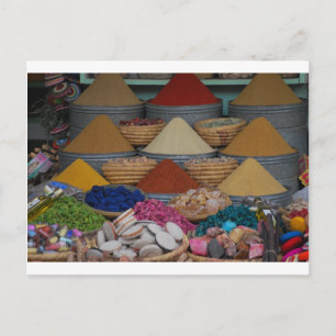 Carte Postale Épices marocaines