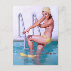 Carte Postale Épingle de bain vers le haut