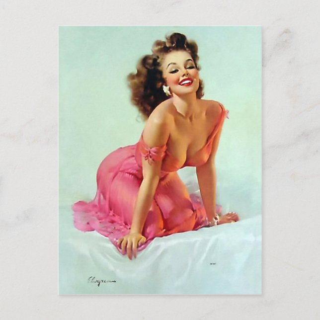 Carte Postale Épingle souriante vers le haut (Devant)