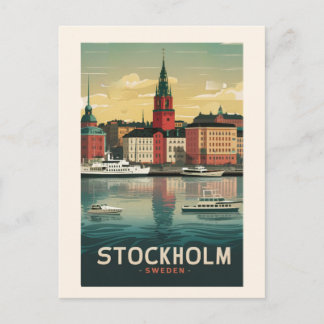 Carte postale époustouflante de la skyline de Stoc