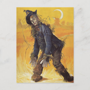Carte Postale Épouvantail de Wizard of Oz, Vintage Fairy Tales