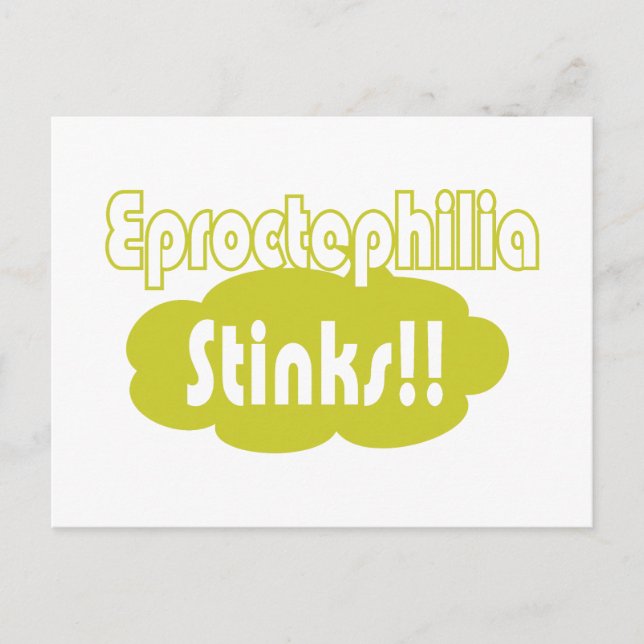 Carte Postale Eproctophilia pue ! ! (Devant)