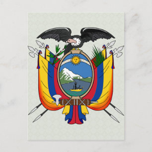 Carte Postale Equateur Détail des armoiries
