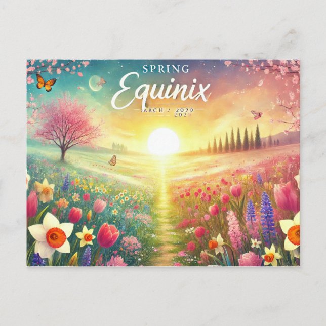 Carte Postale Équinoxe du printemps (Devant)