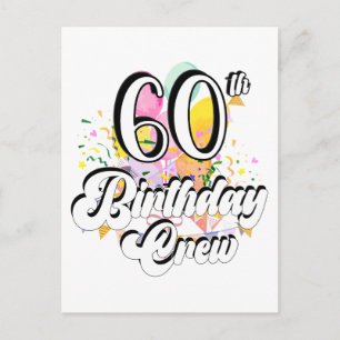 Carte Postale Équipage 60e anniversaire 60 équipe