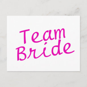 Carte Postale Équipe Bride Rose