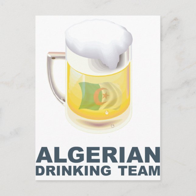 Carte Postale Équipe d'Algérie (Devant)