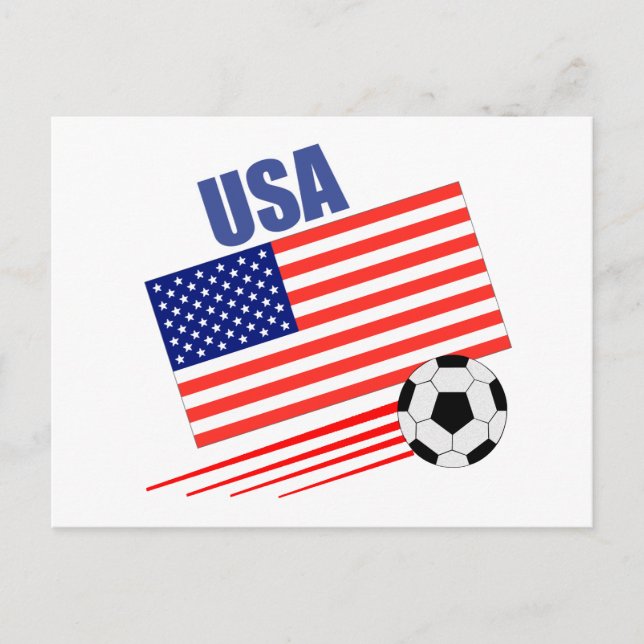 Carte Postale Équipe d'Amérique de football (Devant)