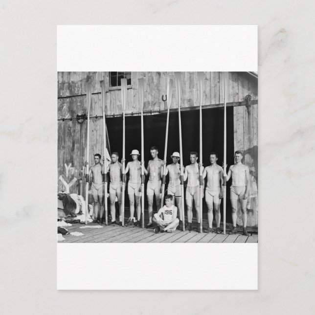 Carte Postale Équipe d'aviron, 1916 (Devant)