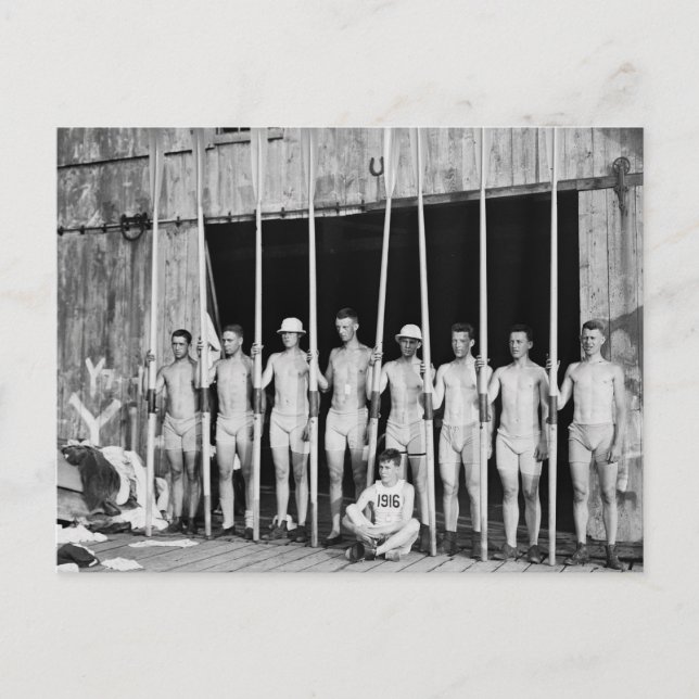 Carte Postale Équipe d'aviron, 1916 (Devant)