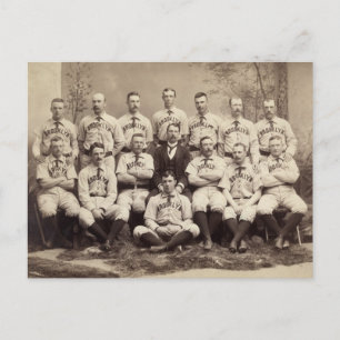 Carte Postale Équipe de baseball de Brooklyn, 1889