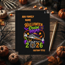 Équipe de croisière Halloween 2026 tenue coordonné
