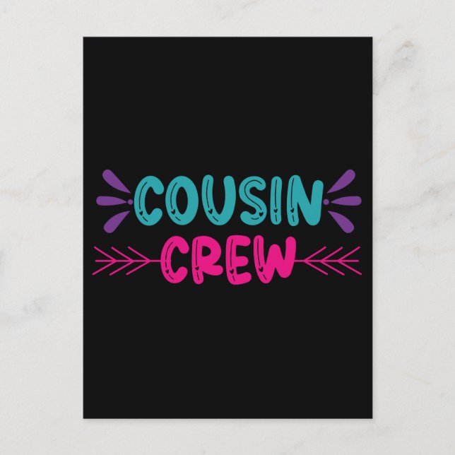 Carte Postale Équipe de Cute Cousin (Devant)