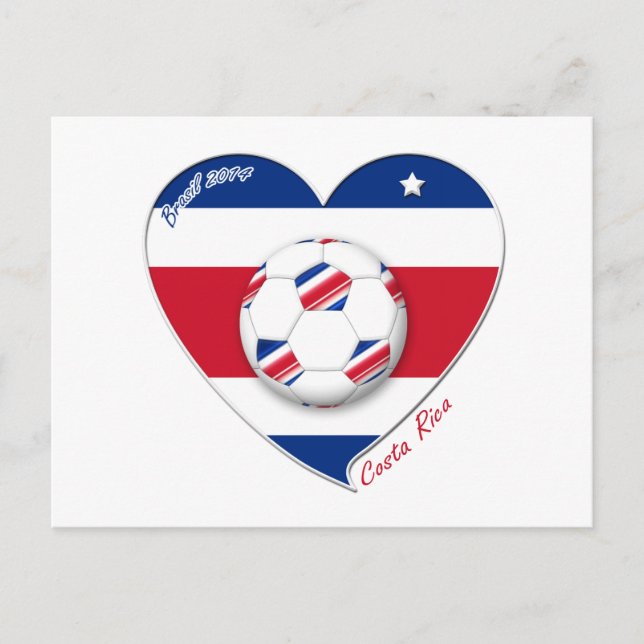 Carte Postale Équipe de football "COSTA RICA" FÚTBOL TICO nacion (Devant)