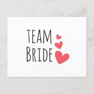 Carte Postale Équipe de la mariée