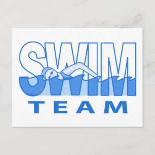 Carte Postale Équipe de natation