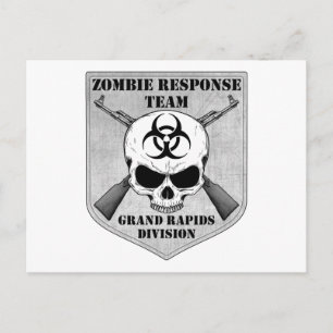 Carte Postale Équipe de réponse aux zombies : Division de Grand 
