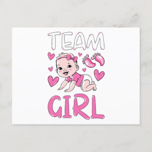 Carte Postale Équipe de révélation de genre Jeux de filles